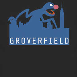 Groverfield Funny Parody Cloverfield Movie Cartoon T Shirt 13143