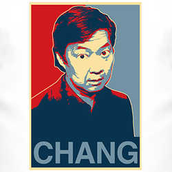 Chang We Can Believe In Change Funny Community Kevin Senor Chang T Shirt 13916