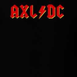 AXL/DC Lightning Bolt With Yellow Band Collaboration Music T Shirt 21244276