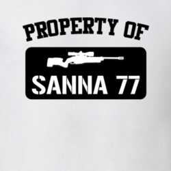 Property Of My Sanna 77 Submachine Gun T Shirt 22426137