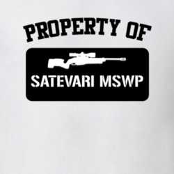 Property Of My Satevari Mswp Sniper Rifle T Shirt 22426150