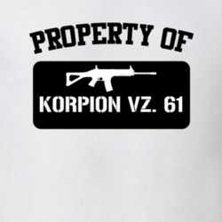 Property Of My Korpion Vz 61 Submachine Gun T Shirt 22426251