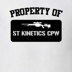 Property Of My St Kinetics Cpw Submachine Gun T Shirt 22426470
