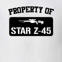 Property Of My Star Z45 Submachine Gun T Shirt 22426490