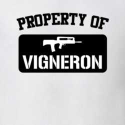 Property Of My Vigneron Submachine Gun T Shirt 22426866