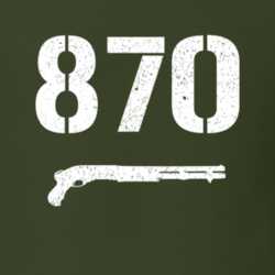 870 Shotgun Military Distressed T Shirt 22532703