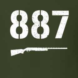 887 Shotgun Military Distressed T Shirt 22532704