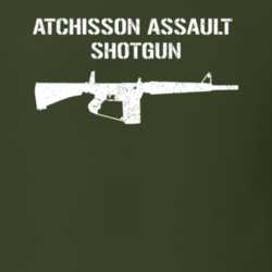 Atchisson Assault Shotgun Shotgun Military Distressed T Shirt 22532718