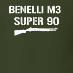 Benelli M3 Super 90 Shotgun Military Distressed T Shirt 22532726