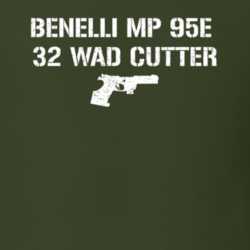 Benelli Mp 95e 32 Wad Cutter Pistol Military Distressed T Shirt 22532728