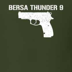 Bersa Thunder 9 Pistol Military Distressed T Shirt 22532733