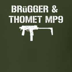 Brgger Thomet Mp9 Submachine Gun Military Distressed T Shirt 22532740