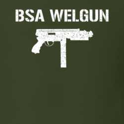 Bsa Welgun Submachine Gun Military Distressed T Shirt 22532742
