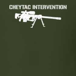 Cheytac Intervention Sniper Rifle Military Distressed T Shirt 22532744