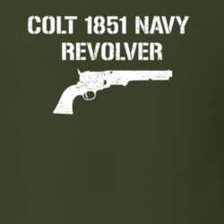 Colt 1851 Navy Revolver Revolver Military Distressed T Shirt 22532750