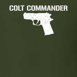 Colt Commander Pistol Military Distressed T Shirt 22532757