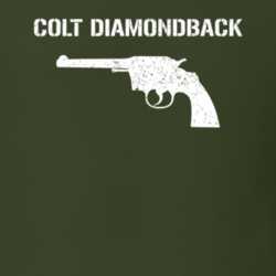 Colt Diamondback Revolver Military Distressed T Shirt 22532759
