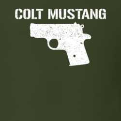 Colt Mustang Pistol Military Distressed T Shirt 22532762