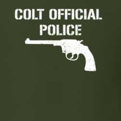 Colt Official Police Revolver Military Distressed T Shirt 22532763