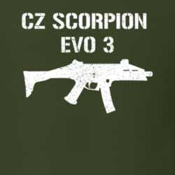 Cz Scorpion Evo 3 Submachine Gun Military Distressed T Shirt 22532770