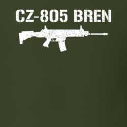 Cz805 Bren Rifle Military Distressed T Shirt 22532771