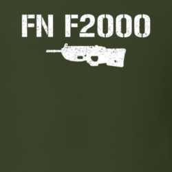 Fn F2000 Rifle Military Distressed T Shirt 22532777