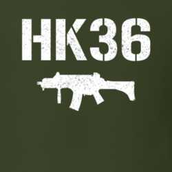 Hk36 Rifle Military Distressed T Shirt 22532795