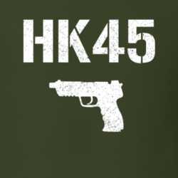 Hk45 Pistol Military Distressed T Shirt 22532796