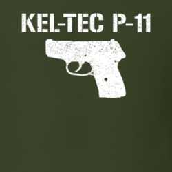 Keltec P11 Pistol Military Distressed T Shirt 22532806