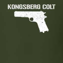 Kongsberg Colt Pistol Military Distressed T Shirt 22532812