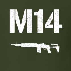 M14 Sniper Rifle Military Distressed T Shirt 22532820