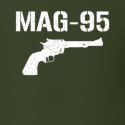 Mag95 Revolver Military Distressed T Shirt 22532827