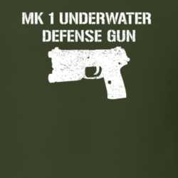 Mk 1 Underwater Defense Gun Pistol Military Distressed T Shirt 22532831