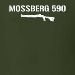 Mossberg 590 Shotgun Military Distressed T Shirt 22532834