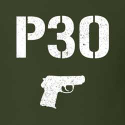 P30 Pistol Military Distressed T Shirt 22532842