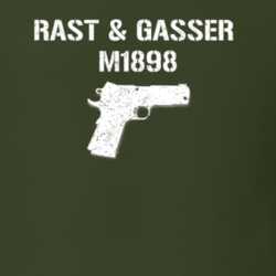 Rast Gasser M1898 Pistol Military Distressed T Shirt 22532851