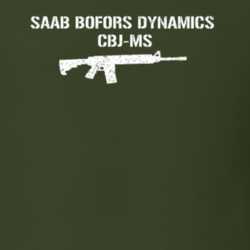 Saab Bofors Dynamics Cbjms Shotgun Military Distressed T Shirt 22532868
