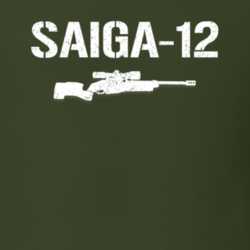 Saiga12 Sniper Rifle Military Distressed T Shirt 22532870
