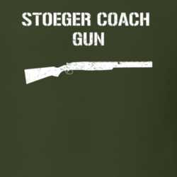 Stoeger Coach Gun Shotgun Military Distressed T Shirt 22532907
