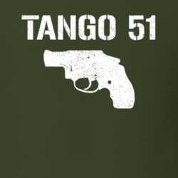 Tango 51 Revolver Military Distressed T Shirt 22532910