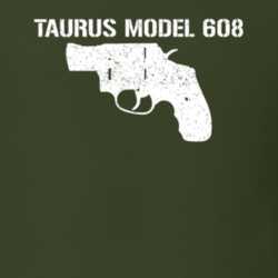 Taurus Model 608 Revolver Military Distressed T Shirt 22532914