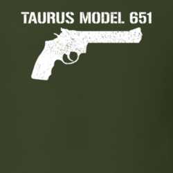 Taurus Model 651 Revolver Military Distressed T Shirt 22532915