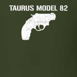 Taurus Model 82 Revolver Military Distressed T Shirt 22532917