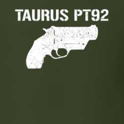 Taurus Pt92 Revolver Military Distressed T Shirt 22532921