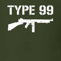 Type 99 Submachine Gun Military Distressed T Shirt 22532927
