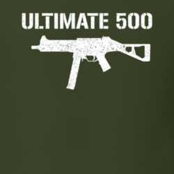 Ultimate 500 Submachine Gun Military Distressed T Shirt 22532928