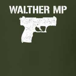 Walther Mp Pistol Military Distressed T Shirt 22532939