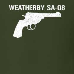 Weatherby Sa08 Revolver Military Distressed T Shirt 22532948