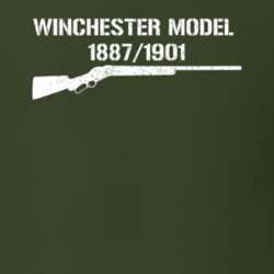 Winchester Model 18871901 Shotgun Military Distressed T Shirt 22532949