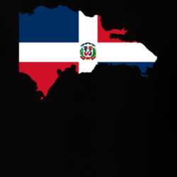 Dominican Republic Flag Map T Shirt 22646967